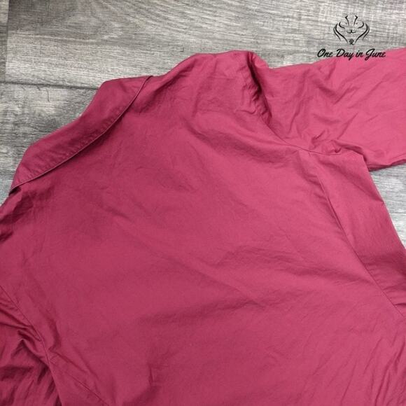 Bass Long Sleeve Stretch Button Down Top Size M - Picture 5 of 5